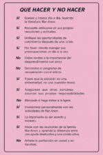 Que hacer y no hacer